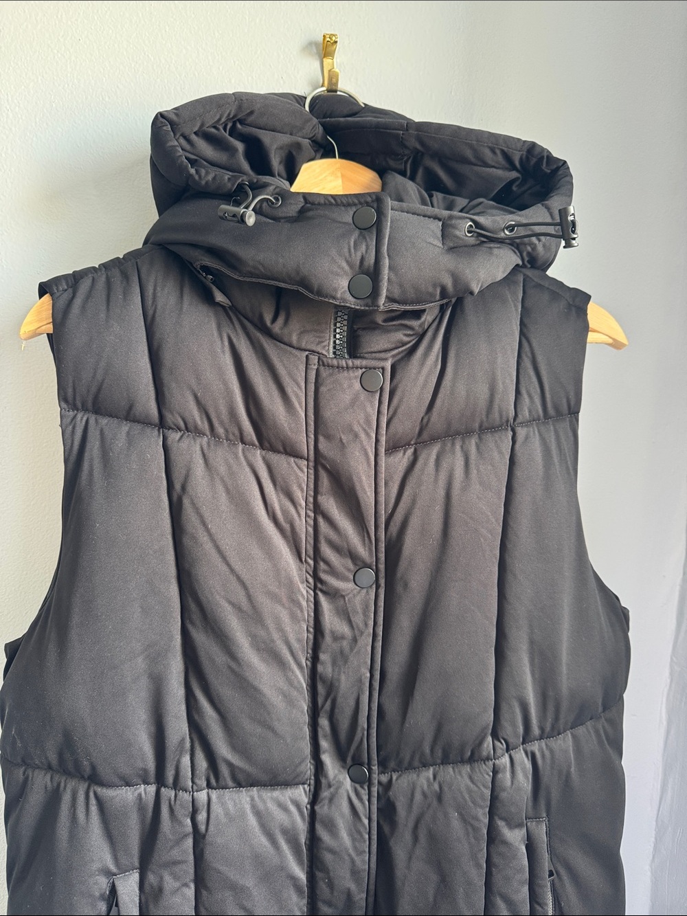AVEC LES FILLES Long Puffer Vest size S